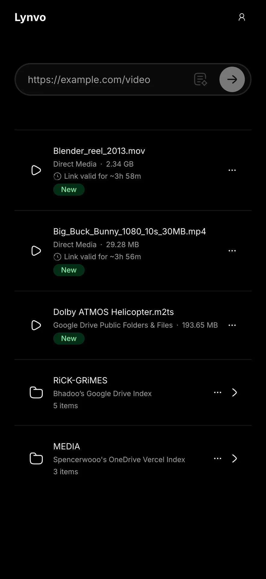 Lynvo library displayed on an Android phone
